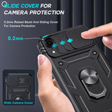 LeYi for iPhone XR Phone Case: iPhone XR Case with Screen Protector X 1, Slide Camera Cover with Magnetic Stand, Heavy Duty Shockproof para iPhone XR Case for Women Girl