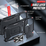 LeYi for Samsung Galaxy A23 5G Phone Case, with Camera Lens Cover Slider, Ring Stand Holder Military Grade Protective Shockproof Armour Cover for Samsung A 23
