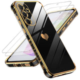 LeYi for Samsung Galaxy A35 5G Case: with Tempered Glass Screen Protector [2 Pcs]+ Full Camera Lens Protection