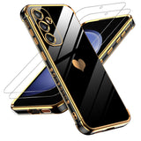 LeYi for Samsung Galaxy S23 FE 5G Case: with Tempered Glass Screen Protector [2 Pcs]+ Full Camera Lens Protection