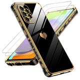 LeYi for Samsung Galaxy A52 5G Case: with Tempered Glass Screen Protector [2 Pcs]+ Full Camera Lens Protection