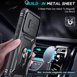 LeYi for Samsung Galaxy A34 5G Phone Case: Samsung Galaxy A34 Case with 2 Tempered Glass Screen Pro Maxtector, Slide Camera Cover, Ring Stand Holder, Heavy Duty Shockproof para Samsung Galaxy A34 Cover for Women Girl