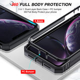 LeYi for iPhone XR Phone Case: iPhone XR Case with Screen Protector X 1, Slide Camera Cover with Magnetic Stand, Heavy Duty Shockproof para iPhone XR Case for Women Girl