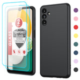 LeYi for Galaxy A13 5G Phone Cases, Samsung A13 5G Cover with Tempered Glass Screen Protectors, Soft Silicone Ultra Slim Shockproof Cover with Anti-Scratch Microfiber Lining Galaxy A 13 Case
