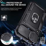 LeYi for iPhone 14 Phone Case: iPhone 14 Case with 2 Tempered Glass Screen Protector, Slide Camera Cover, Ring Stand Holder, Heavy Duty Shockproof para i Phone 14 Cover for Women Girl