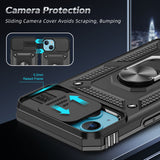 LeYi for iPhone 13 Phone Case: with Slide Camera Cover and Screen Protector, [Military-Grade] Cellphone Case Cover with Magnetic Ring Kickstand for iPhone 13