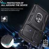 LeYi for Samsung Galaxy A13 4G Phone Case: Samsung A13 4G Case with 2 Tempered Glass Screen Protector, Slide Camera Cover, Ring Stand Holder, Heavy Duty Shockproof para A 13 4G Cover for Women Girl