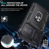 LeYi for Samsung Galaxy A25 5G Phone Case: Samsung Galaxy A25 Case with 2 Tempered Glass Screen Pro Maxtector, Slide Camera Cover, Ring Stand Holder, Heavy Duty Shockproof para Samsung Galaxy A25 Cover for Women Girl