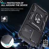 LeYi for Samsung Galaxy A33 5G Phone Case: Samsung Galaxy A33 Case with 2 Tempered Glass Screen Pro Maxtector, Slide Camera Cover, Ring Stand Holder, Heavy Duty Shockproof para Samsung Galaxy A33 Cover for Women Girl