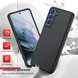 LeYi for Galaxy S21 FE Cases, Samsung S21 FE Cover with Tempered Glass Screen Protectors, Soft Silicone Ultra Slim Shockproof Cover with Anti-Scratch Microfiber Lining S 21FE Case