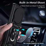 LeYi for Honor Magic 7 Lite 5G Case: Honour Magic 7 Lite Case with Tempered Glass Screen Protector, [Military-Grade] Shockproof Kickstand Phone Cover