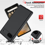 LeYi for Google Pixel 6A Cases, Pixel 6A Cover with Tempered Glass Screen Protectors, Soft Silicone Ultra Slim Shockproof Cover with Anti-Scratch Microfiber Lining 6A Case