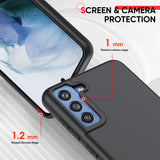LeYi for Galaxy S21 FE Cases, Samsung S21 FE Cover with Tempered Glass Screen Protectors, Soft Silicone Ultra Slim Shockproof Cover with Anti-Scratch Microfiber Lining S 21FE Case