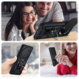 LeYi for Honor Magic 7 Lite 5G Case: Honour Magic 7 Lite Case with Tempered Glass Screen Protector, [Military-Grade] Shockproof Kickstand Phone Cover