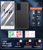 LeYi for Galaxy A15-5G Phone Case, with Screen Protector for Women, Dual Layer Protective Hard PC Back & Soft Bumper Resilient Shock Absorb Case for Samsung A03S Case