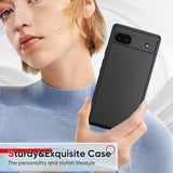 LeYi for Google Pixel 6A Cases, Pixel 6A Cover with Tempered Glass Screen Protectors, Soft Silicone Ultra Slim Shockproof Cover with Anti-Scratch Microfiber Lining 6A Case