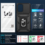 LeYi for Motorola-Moto G Stylus 5G 2024 Case: with Slide Camera Cover and Screen Protector, [Military-Grade] Cellphone Case Cover with Magnetic Ring Kickstand for Moto G Stylus 5G 2024