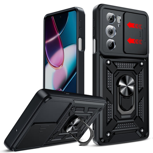 LeYi for Motorola Edge-Plus-2022-Case: Moto-Edge-Plus-2022-Case with Slide Camera Cover and Screen Protector, Heavy Duty Armor Cell Mobile Phone Cover