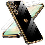 LeYi for Samsung Galaxy S25 FE 5G Case: with Tempered Glass Screen Protector [2 Pcs]+ Full Camera Lens Protection