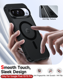 LeYi for Google Pixel-10/10 Pro Case: Google Pixel 10/10 Pro Phone Case [Magnet Fit] with [2 Packs] Screen Protector, Raised Camera Guard Slim Matte Translucent Smooth Soft-Touch Funda para Pixel 10/10 Pro