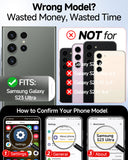 LeYi for Samsung Galaxy S23 Ultra Phone Case, Armour Military Shockproof Protective Mobile Cover for S23Ultra