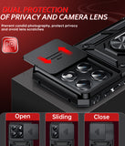 LeYi for Moto Edge-2026 Case: with Slide Camera Cover and Screen Protector, [Military-Grade] Cellphone Case Cover with Magnetic Ring Kickstand for Moto Edge 2026