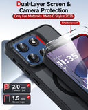 LeYi for Moto G-Stylus-2025 Case: Motorola G Stylus 2025 Case [Mag-Safe Fit] with 2X Screen Protector, Raised Camera Guard Matte Translucent Slim Translucent para Moto G Stylus 2025 Phone Case