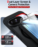 LeYi for Google Pixel-10/10 Pro Case: Google Pixel 10/10 Pro Phone Case [Magnet Fit] with [2 Packs] Screen Protector, Raised Camera Guard Slim Matte Translucent Smooth Soft-Touch Funda para Pixel 10/10 Pro