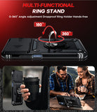 LeYi for Motorola-Moto G Power 5G 2026 Case: with Slide Camera Cover and Screen Protector, [Military-Grade] Cellphone Case Cover with Magnetic Ring Kickstand for Moto G Power 5G 2026