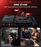 LeYi for Moto Edge-2026 Case: with Slide Camera Cover and Screen Protector, [Military-Grade] Cellphone Case Cover with Magnetic Ring Kickstand for Moto Edge 2026