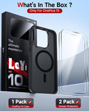 LeYi for OnePlus-15 Case: OnePlus 15 Screen Protector [2 Packs] with One Plus 15 Case, [Mag-Safe Fit] Matte Translucent Soft & Full Body Shockproof Funda para One Plus15 Unlocked Accessories