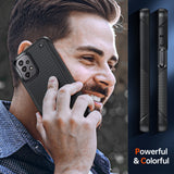 LeYi for Galaxy A13-5G Phone Case, with Screen Protector for Women, Dual Layer Protective Hard PC Back & Soft Bumper Resilient Shock Absorb Case for Samsung A14 Case