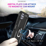 LeYi for Samsung Galaxy A22 5G Case with Glass Screen Protector Replacement, Military-Grade Shockproof Magnetic Ring Stand Cell Android Case Cover