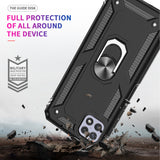 LeYi for Samsung Galaxy A22 5G Case with Glass Screen Protector Replacement, Military-Grade Shockproof Magnetic Ring Stand Cell Android Case Cover