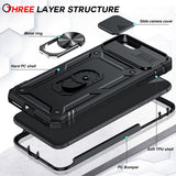 LeYi for iPhone 6/7/8 Plus-5G Phone Case: 6/7/8 Plus 5G Case with Screen Protector X 2, Slide Camera Cover with Magnetic Stand, Heavy Duty Shockproof para 6/7/8 Plus Case for Women Girl