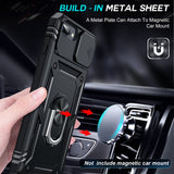 LeYi for iPhone 6/7/8 Plus-5G Phone Case: 6/7/8 Plus 5G Case with Screen Protector X 2, Slide Camera Cover with Magnetic Stand, Heavy Duty Shockproof para 6/7/8 Plus Case for Women Girl