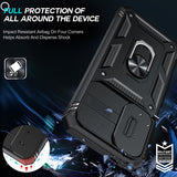 LeYi for Samsung Galaxy A27-5G Phone Case: Samsung A27 5G Case with Screen Protector X 2, Slide Camera Cover with Magnetic Stand, Heavy Duty Shockproof para A 27 Case for Women Girl