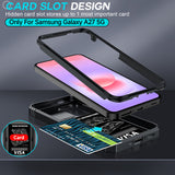 LeYi for Samsung Galaxy A27-5G Phone Case: Samsung A27 5G Case with Screen Protector X 2, Slide Camera Cover with Magnetic Stand, Heavy Duty Shockproof para A 27 Case for Women Girl