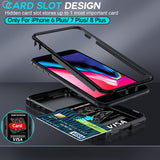 LeYi for iPhone 6/7/8 Plus-5G Phone Case: 6/7/8 Plus 5G Case with Screen Protector X 2, Slide Camera Cover with Magnetic Stand, Heavy Duty Shockproof para 6/7/8 Plus Case for Women Girl