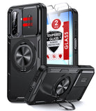 LeYi for Samsung Galaxy A15 5G Phone Case: Samsung A15 5G Case with Screen Protector X 2, Military-Grade Slide Camera Cover with Magnetic Stand