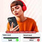 LeYi for Samsung Galaxy A37 5G Case with Glass Screen Protector and Lens Protector, Shockproof Heavy Duty Protective Slim Fit Samsung Galaxy A37 5G Cell Phone Case Cover with Rotatable Ring Holder Magnetic Kickstand for Women