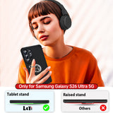 LeYi for Samsung Galaxy S26 Ultra Case with Glass Screen Protector and Lens Protector, Shockproof Heavy Duty Protective Slim Fit Samsung Galaxy S26 Ultra Cell Phone Case Cover with Rotatable Ring Holder Magnetic Kickstand for Women