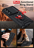 LeYi for Samsung Galaxy S26 Case: Samsung Galaxy S26 Case with Tempered Glass Screen Protector, [Military-Grade] Shockproof Kickstand Funda para