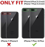 LeYi for iPhone 7 Plus/8 Plus Cases, 7 Plus/8 Plus Cover with Tempered Glass Screen Protectors, Soft Silicone Ultra Slim Shockproof Cover with Anti-Scratch Microfiber Lining 7 Plus/8 Plus Case