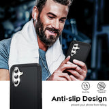 LeYi for Samsung-Galaxy-A54-5G Case with Screen Protector X2, Samsung Galaxy A54 5G Case 3 in 1 Rugged Shockproof Android Cover Funda A54 5G