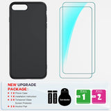 LeYi for iPhone 7 Plus/8 Plus Cases, 7 Plus/8 Plus Cover with Tempered Glass Screen Protectors, Soft Silicone Ultra Slim Shockproof Cover with Anti-Scratch Microfiber Lining 7 Plus/8 Plus Case