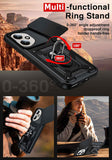 LeYi for Honor 400 5G Case:Honor 400 5G Case with Tempered Glass Screen Protector, [Military-Grade] Shockproof Kickstand Funda para