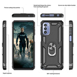 LeYi for Motorola Moto G Stylus 4G 2022 Case, Motorola G Stylus 4G 2022 Phone Case with Glass Screen Protector Replacement, Military-Grade Shockproof Magnetic Ring Stand Cell Android Case Cover
