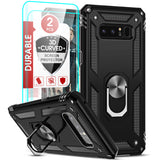 LeYi for Samsung Galaxy Note 8 Phone Case, Samsung Note 8 Phone Case with Screen Protector Replacement, Military-Grade Shockproof Magnetic Ring Stand Cell Android Case Cover