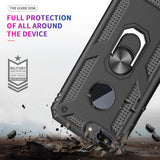 LeYi for iPhone 8 Plus/7 Plus Case, iPhone 6s Plus/6 Plus Phone Case with Glass Screen Protector Replacement, Military-Grade Shockproof Magnetic Ring Stand Cell Android Case Cover